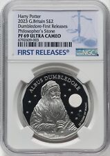 GREAT BRITAIN , £2 DUMBLE DORE POTTER CHARLES III 2023 (BL)  NGC PF 69 UC , RARE