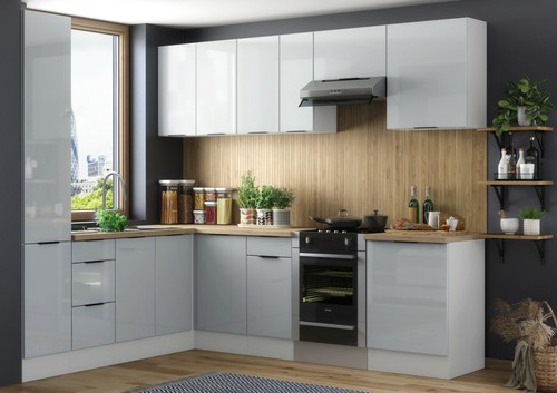 Fitted corner kitchen cabinet - fitted,