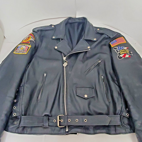 Vtg interstate leather biker - vtg,