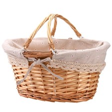Peohud Wicker Picnic Basket