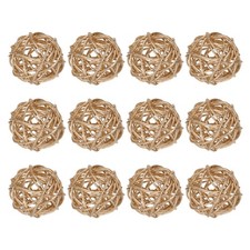 12 Pcs Wicker Rattan Balls 2In