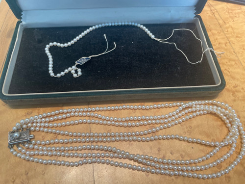 Pearl necklace mikimoto - ,
