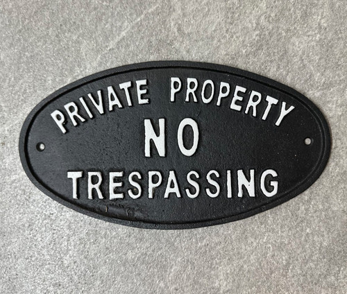 Private property sign - private,