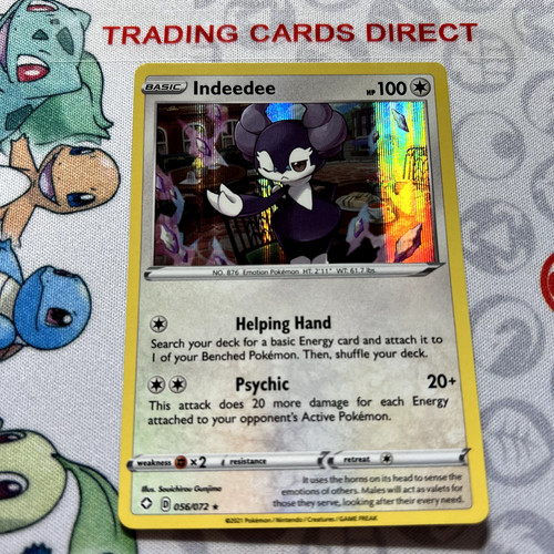 Indeedee 056 072 holo rare - 056/072,