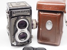 Rollei F&H Rolleiflex T Model 1 TLR camera & Meter Working 75mm 1:3.5 Zeiss lens