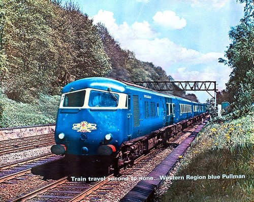 Vintage british rail - british, blue