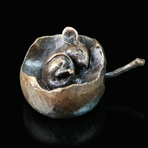 Mouse apple bronze - mouse, in