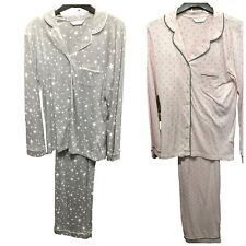 Women's Cotton Modal Pyjama Set PJ's Nightwear Ex High Street