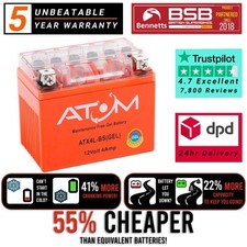 Ytx4l atom gel motorcycle - ytx4l-bs,