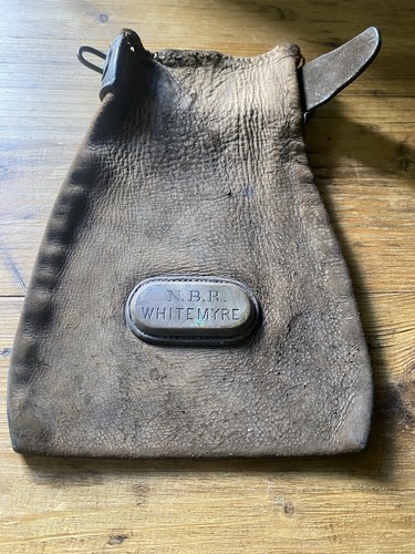 Antique railway leather cash - antique,