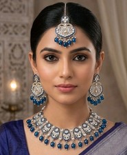 Blue indian bollywood bridal - bollywood,