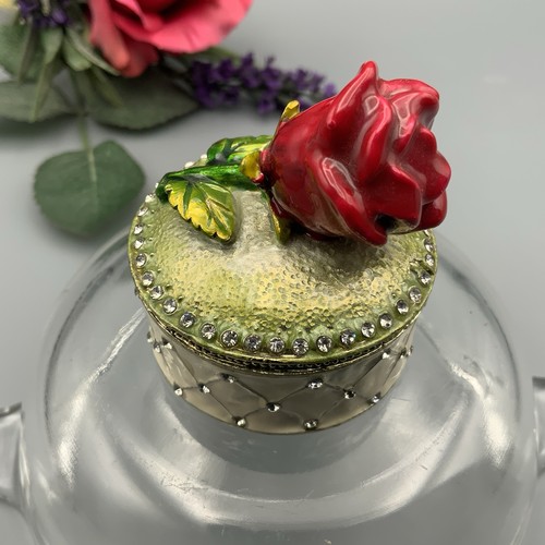 Decorative trinket box enamel - decorative,