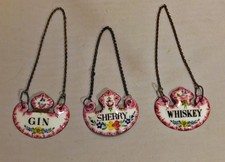 Set 3 Antique Bilston Enamel