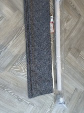 Roman Blind Blue & Cream with