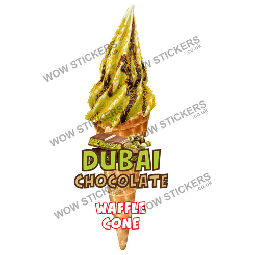 Ice cream van sticker dubai - cream,