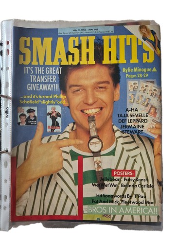 Smash hits mag - hits, 1988