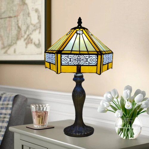Tiffany yellow hex antique - yellow,