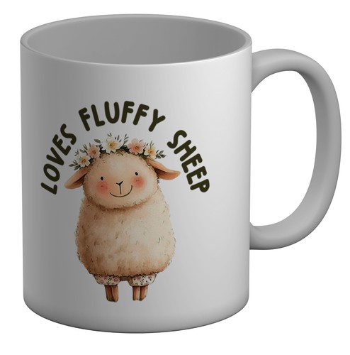 Loves fluffy sheep mug - loves, 11oz