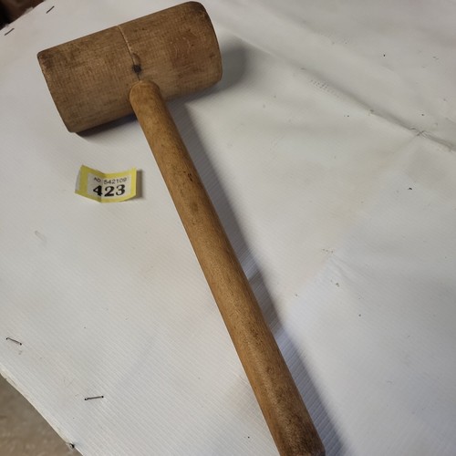 Vintage wooden mallet - vintage, &