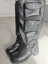 Ego thigh high black boots - ego,