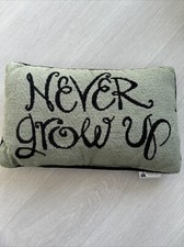 Never Grow Up Disney Parks Cushion Pillow Homeward Reversible