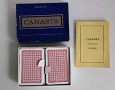 Waddington's Vintage Canasta Card Game – Double Deck with Original Box