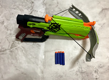 NERF Zombie Strike Crossfire Bow Crossbow Blaster Dart Gun Green