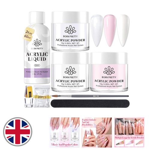 Luxury acrylic nail kit pink - acrylic,
