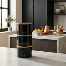 Stackable Tea Coffee Sugar