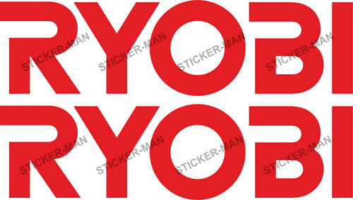 Ryobi stickers van - 2x,