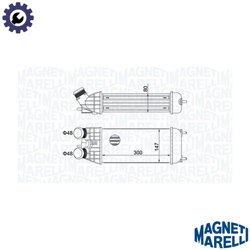 Charge air cooler 351319204470 - charge,