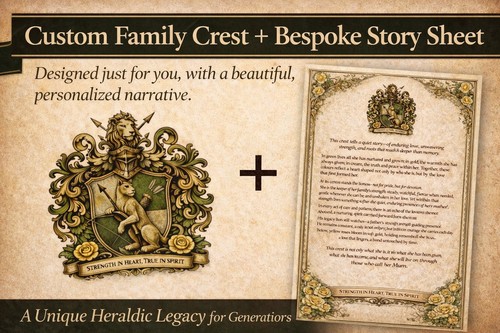 Custom family crest bespoke - custom,