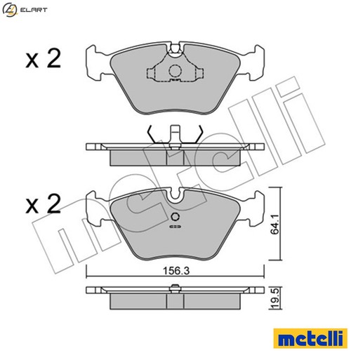 Brake pad set disc - pad,