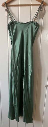 New green zara dress - new,