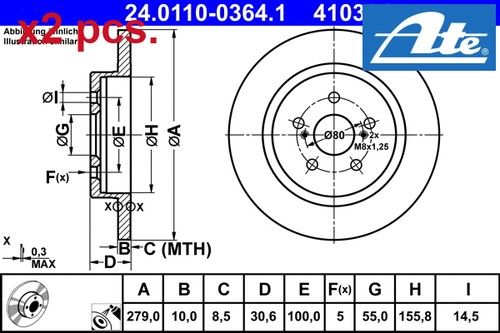 Pcs rear brake - pcs, set