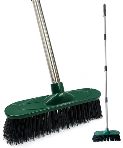 Stiff garden broom - garden, outdoor