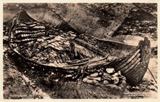 Postcard Osebergfunnet Skibet