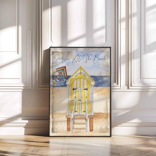 Retro beach huts - retro,