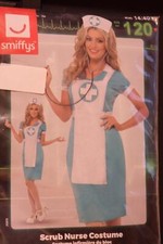 SMIFFYS GREEN SCRUB NURSE FANCY DRESS UP COSTUME LADIES SZ MEDIUM