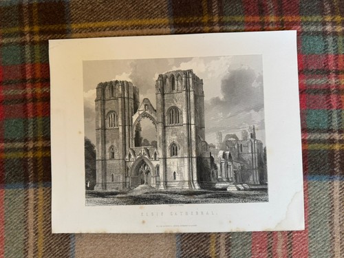 Antique print elgin - print:,