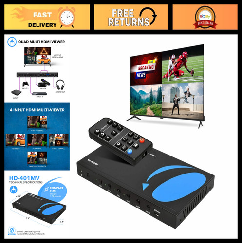 4x1 hdmi multiviewer quad - 4x1,