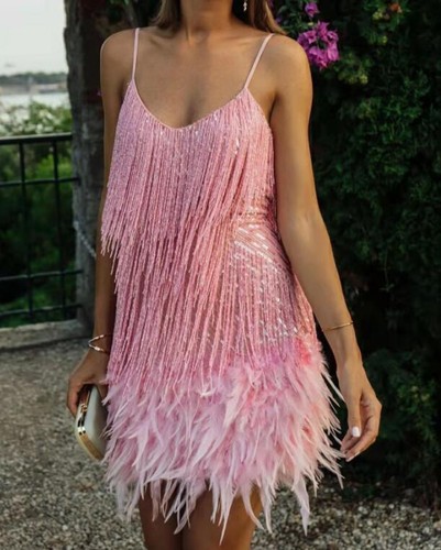 Women sequin spaghetti - sequin,