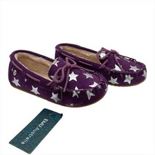 EMU Australia Children's Moccasin - Amity Kids - Star/Plum