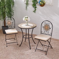 Round garden mosaic - mosaic, table