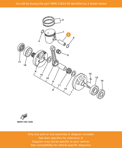 Yamaha pin piston - yamaha,