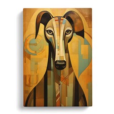 Greyhound Art Deco No.2 Canvas