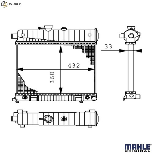Radiator engine cooling - cooling, cr