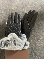 UGG fur cuffed gloves Large in