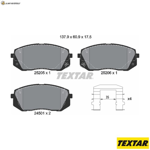 Brake pad set disc - brake,