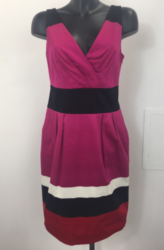 Hobbs pink colour block